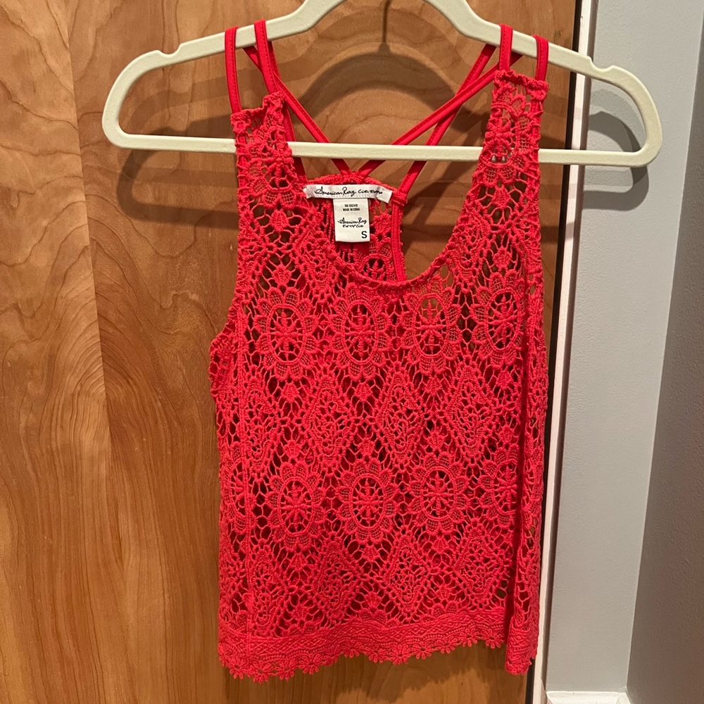 NWOT American Rag Cie Crocheted Tank — size Small